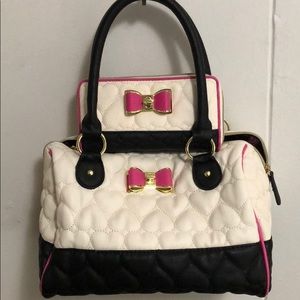 Betsey Johnson bag and matching wallet